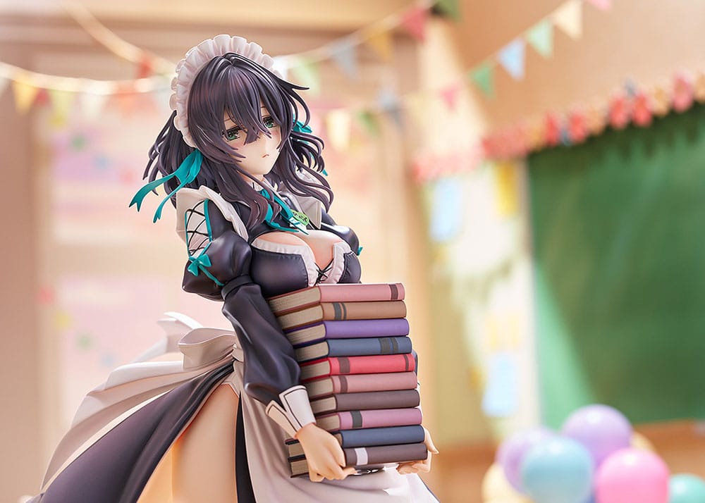 Original Illustration PVC Figure 1/6 Maid Maison Hanikami Kanojo Hikage Chigami Illustration by Piromizu 28 cm
