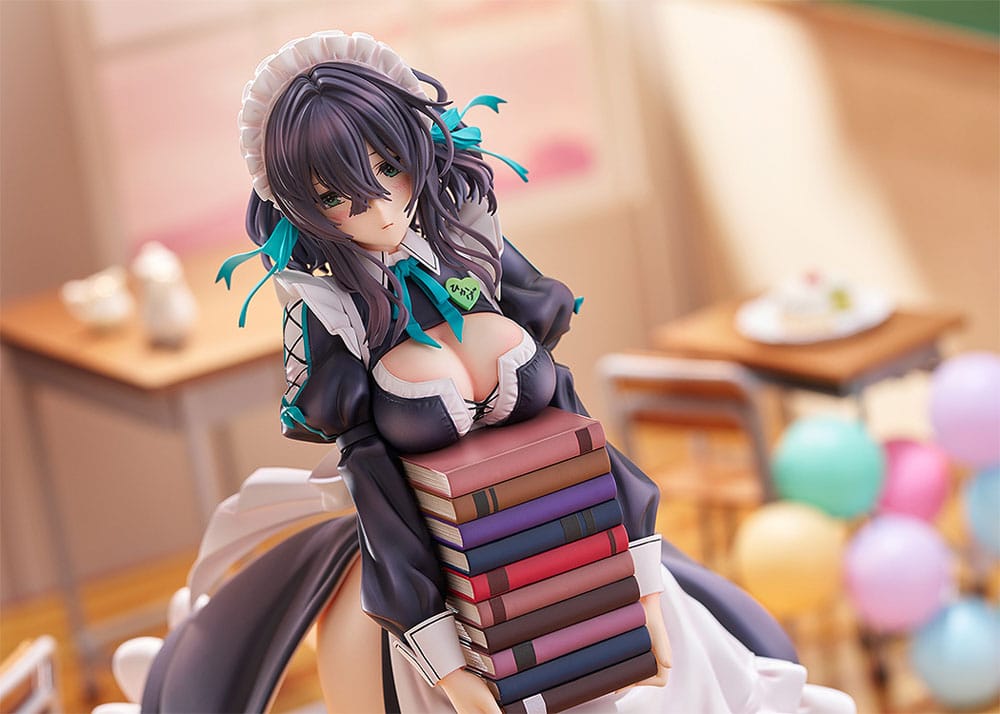 Original Illustration PVC Figure 1/6 Maid Maison Hanikami Kanojo Hikage Chigami Illustration by Piromizu 28 cm