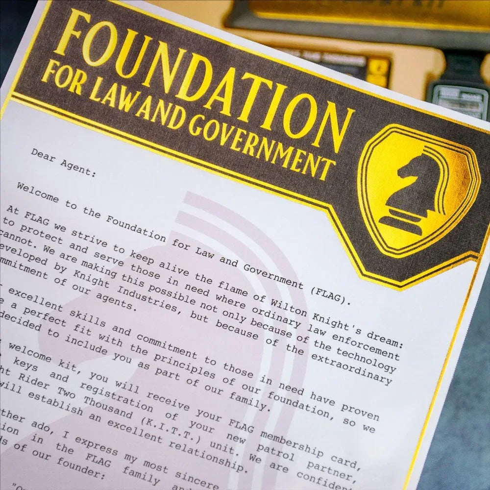 Knight Rider F.L.A.G Agent Kit - Officiell Gåva Doctor Collector