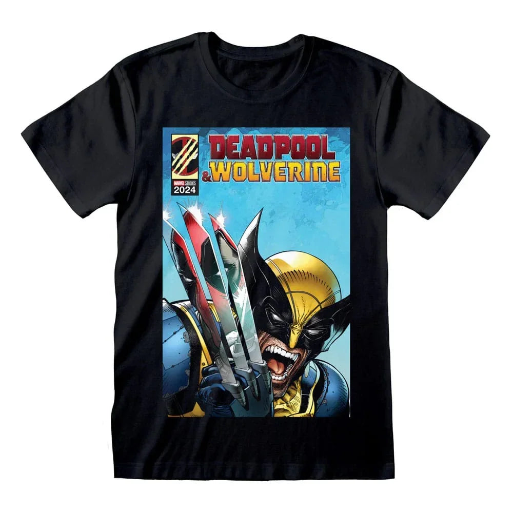 Deadpool T-Shirt with Wolverine Reflection - Size M