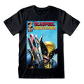 Deadpool T-Shirt med Wolverine Reflektion - Storlek M Heroes Inc