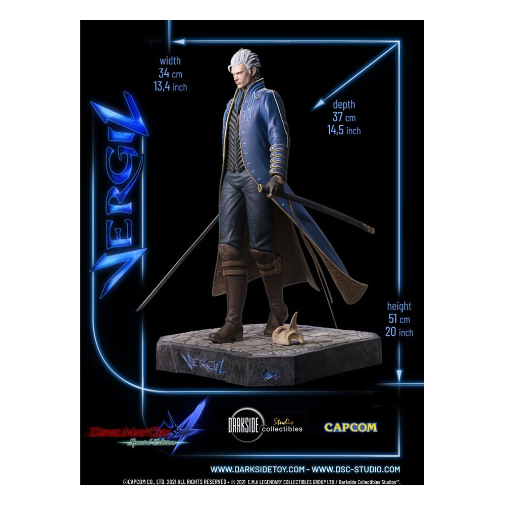 Devil May Cry 4 Premium Figur 1/4 Vergil 51 cm Darkside Collectibles Studio