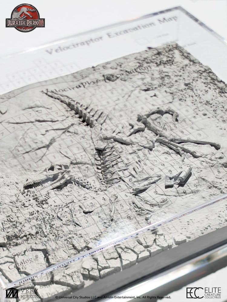 Jurassic Park III Gravningskarta Velociraptor – 27 cm