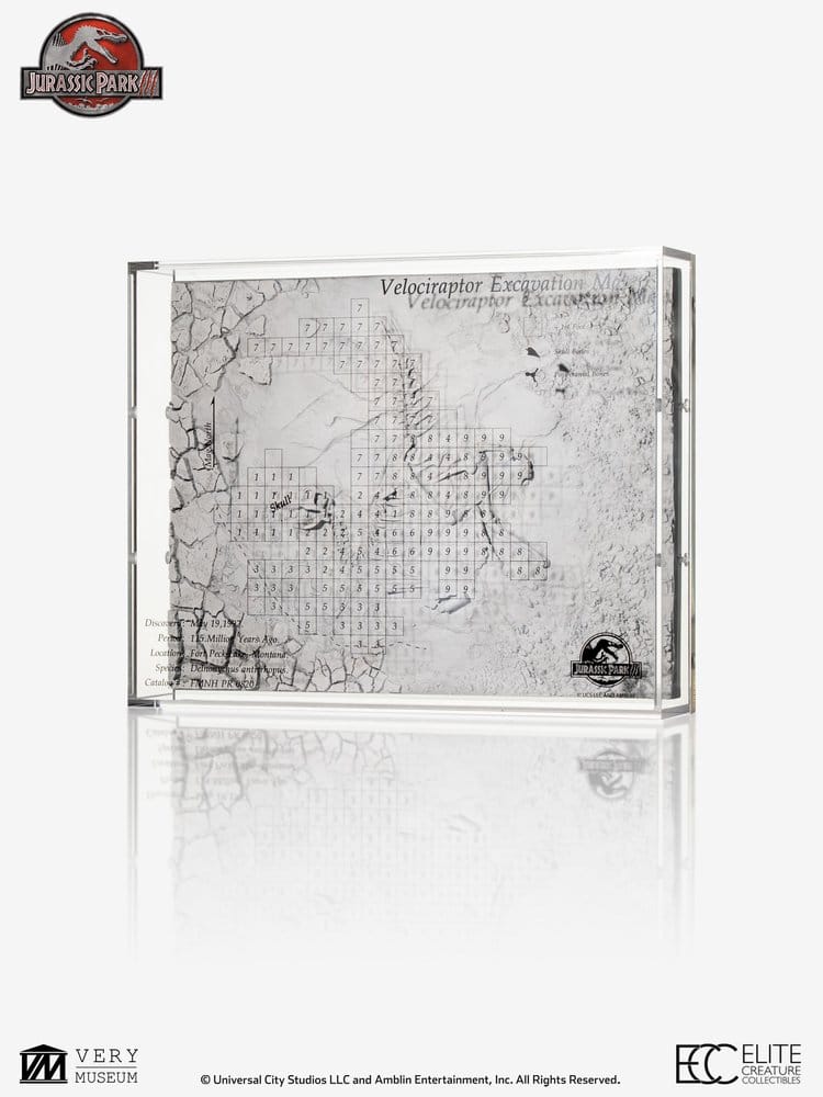 Jurassic Park III Gravningskarta Velociraptor – 27 cm