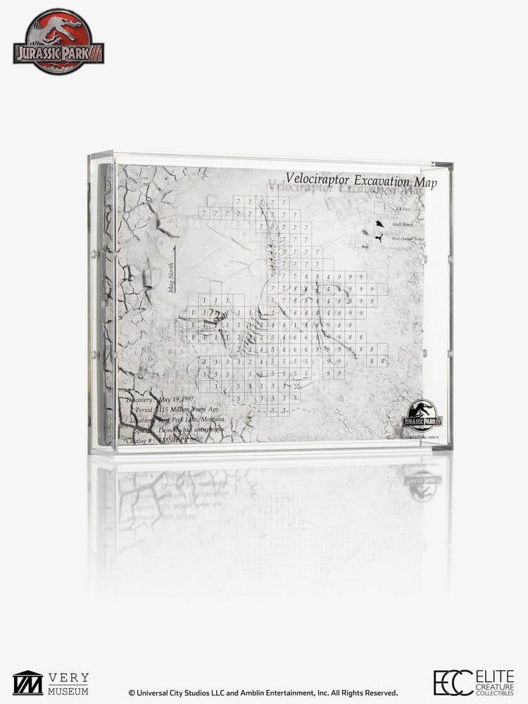 Jurassic Park III Gravningskarta Velociraptor – 27 cm