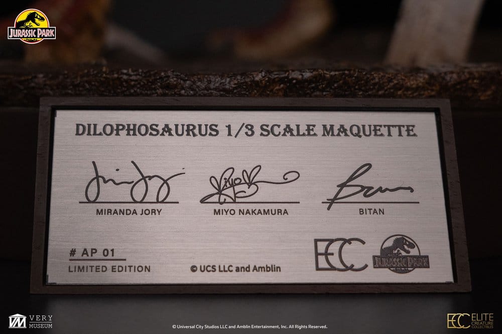 Jurassic Park Maquette 1/3 Dilophosaurus 62 cm