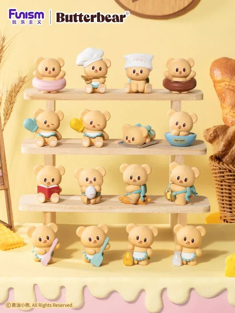 Butterbear Baked with Love Series Mini Figures 3-Pack Chubby Face 9 cm Display (6) Funism