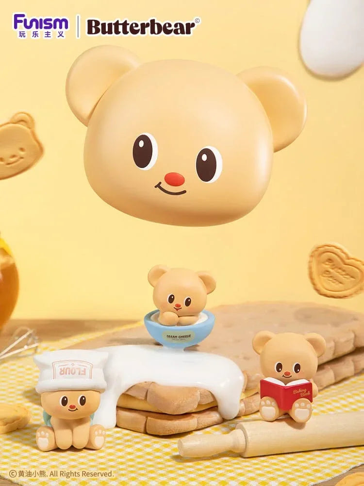 Butterbear Baked with Love Series Mini Figures 3-Pack Chubby Face 9 cm Display (6) Funism