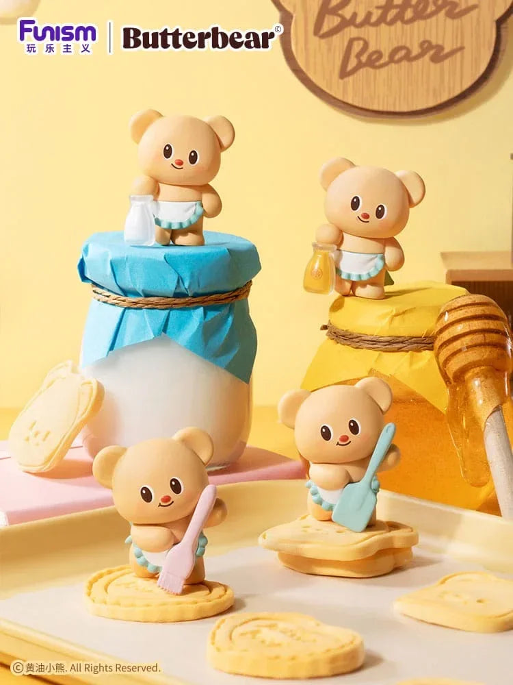 Butterbear Baked with Love Series Mini Figures 3-Pack Chubby Face 9 cm Display (6) Funism