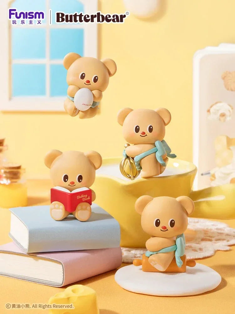 Butterbear Baked with Love Series Mini Figures 3-Pack Chubby Face 9 cm Display (6) Funism