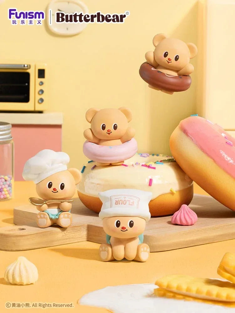 Butterbear Baked with Love Series Mini Figures 3-Pack Chubby Face 9 cm Display (6) Funism
