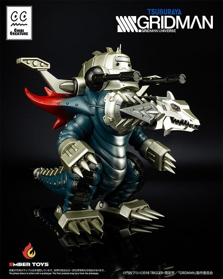 SSSS.GRIDMAN Figur Chibi Creature Mecha Ghoulghilas Den Hämnd Kaiju 14 cm
