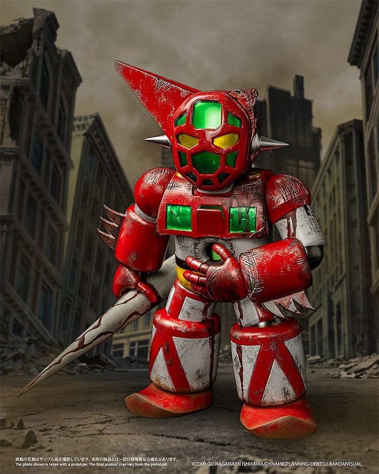 Shin Getter Robo vs Neo Getter Robo Chibi Creature Figur Första Getter Robo-1 (Det slutgiltiga slaget i New York) 17 cm