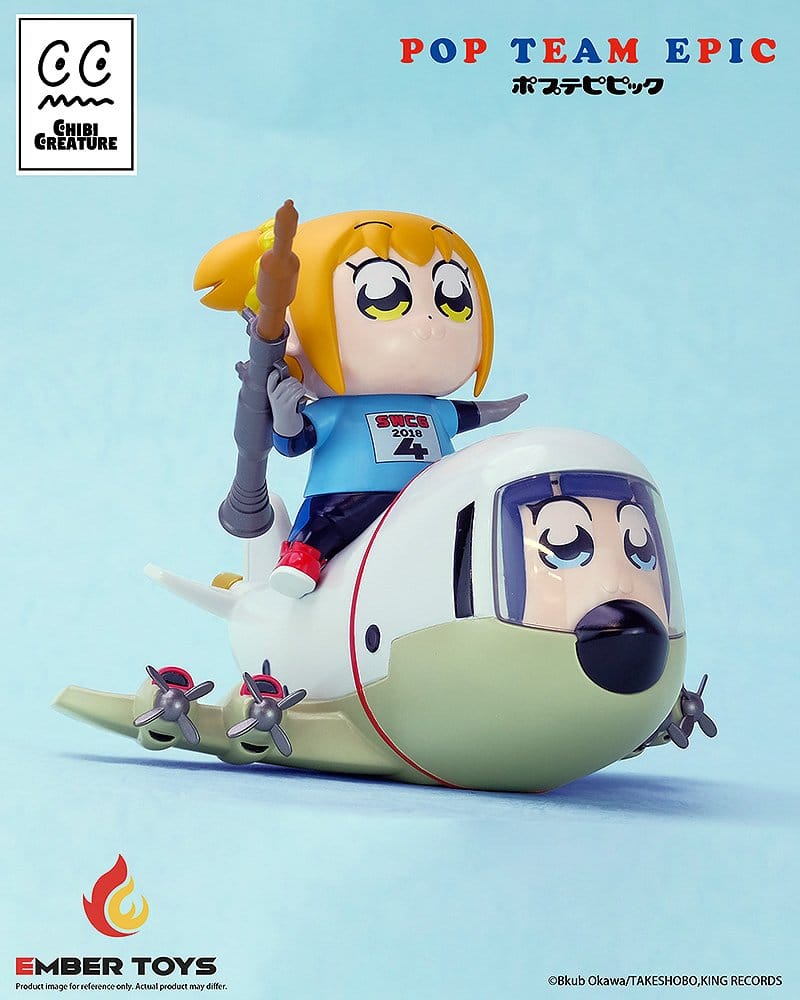 Pop Team Epic Chibi Creature Vinyl Figures 2-Pack POPUKO & PIPIMI: Skeleton Competition Ver.