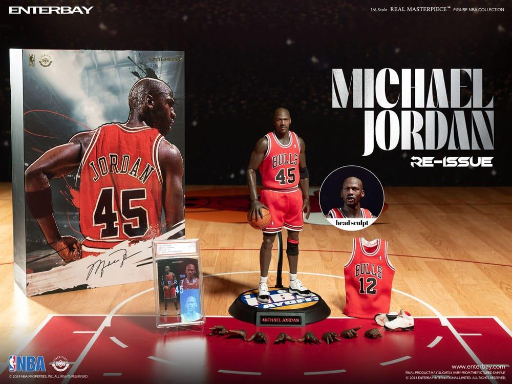 NBA Collection Real Masterpiece Actionfigur 1/6 Michael Jordan I'm Back Edition Limited 30 cm Enterbay