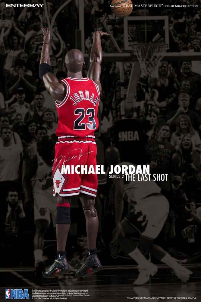 NBA Collection Äkta Mästerverk Actionfigur 1/6 Michael Jordan Serie 2 (Road Jersey Edition) 33 cm