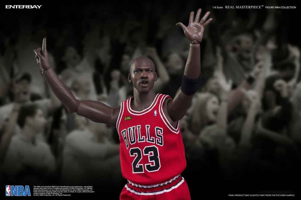 NBA Collection Äkta Mästerverk Actionfigur 1/6 Michael Jordan Serie 2 (Road Jersey Edition) 33 cm