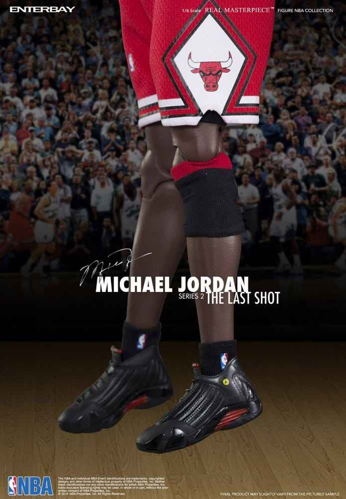NBA Collection Äkta Mästerverk Actionfigur 1/6 Michael Jordan Serie 2 (Road Jersey Edition) 33 cm