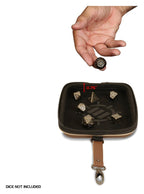 Förbättra Brädspels Tärningsväska Designer Edition Tan