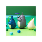 My Neighbor Totoro Rundad Bottenfigur - Stora Totoro med Blad, 7 cm Semic