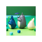 My Neighbor Totoro Rundad Figur med Blad - 5 cm Semic