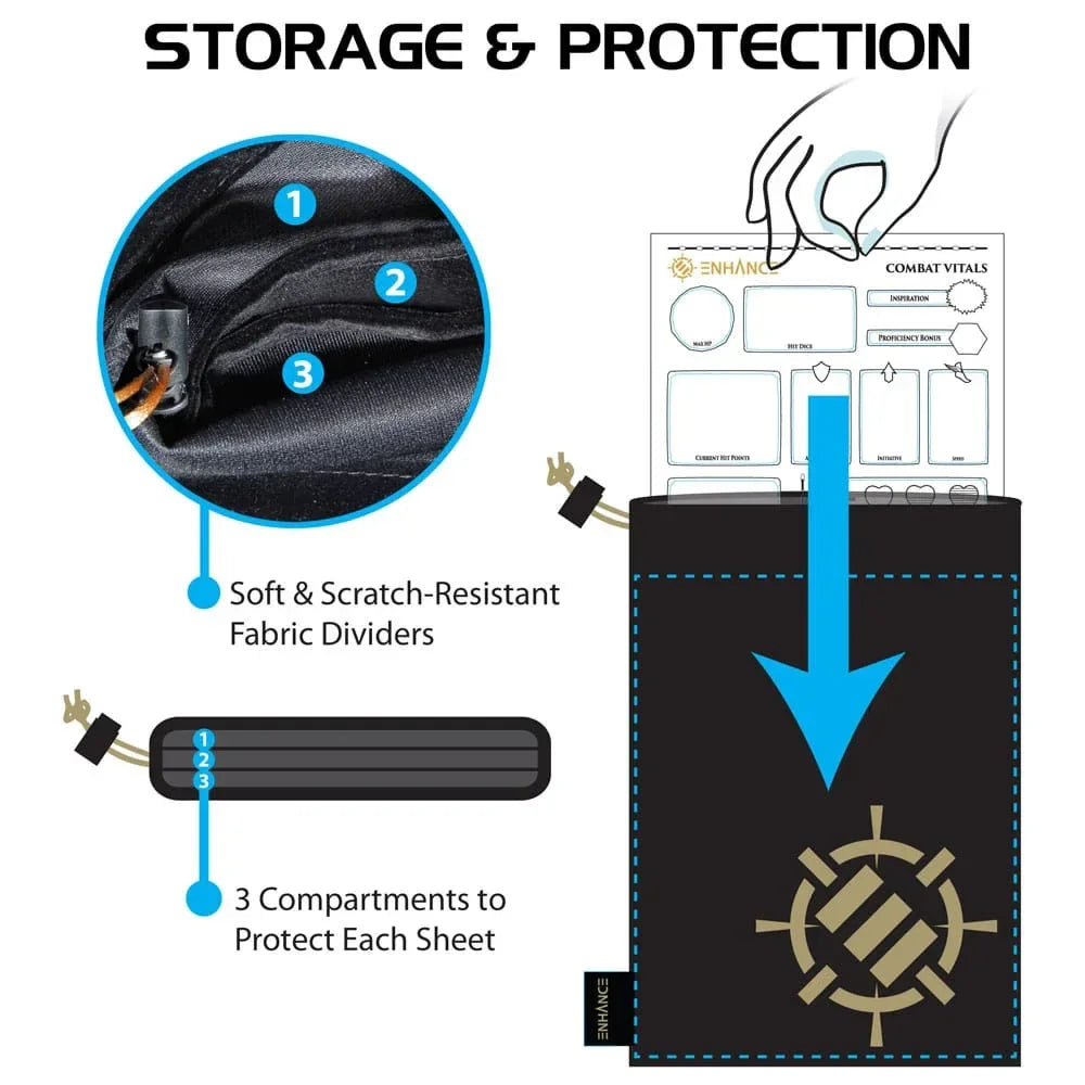 Enhance RPG Series Akrylkaraktärsblad Set - Engelsk Version Enhance