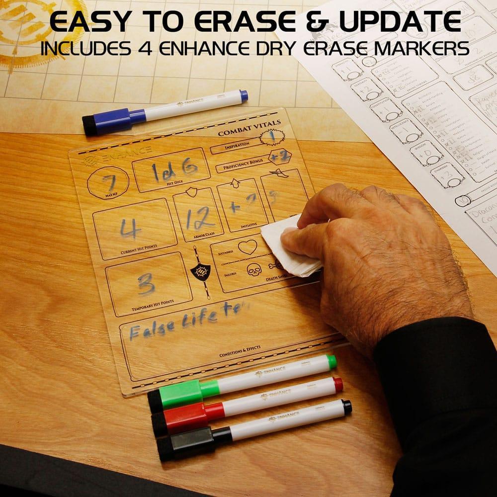 Enhance RPG Series Akrylkaraktärsblad Set - Engelsk Version Enhance