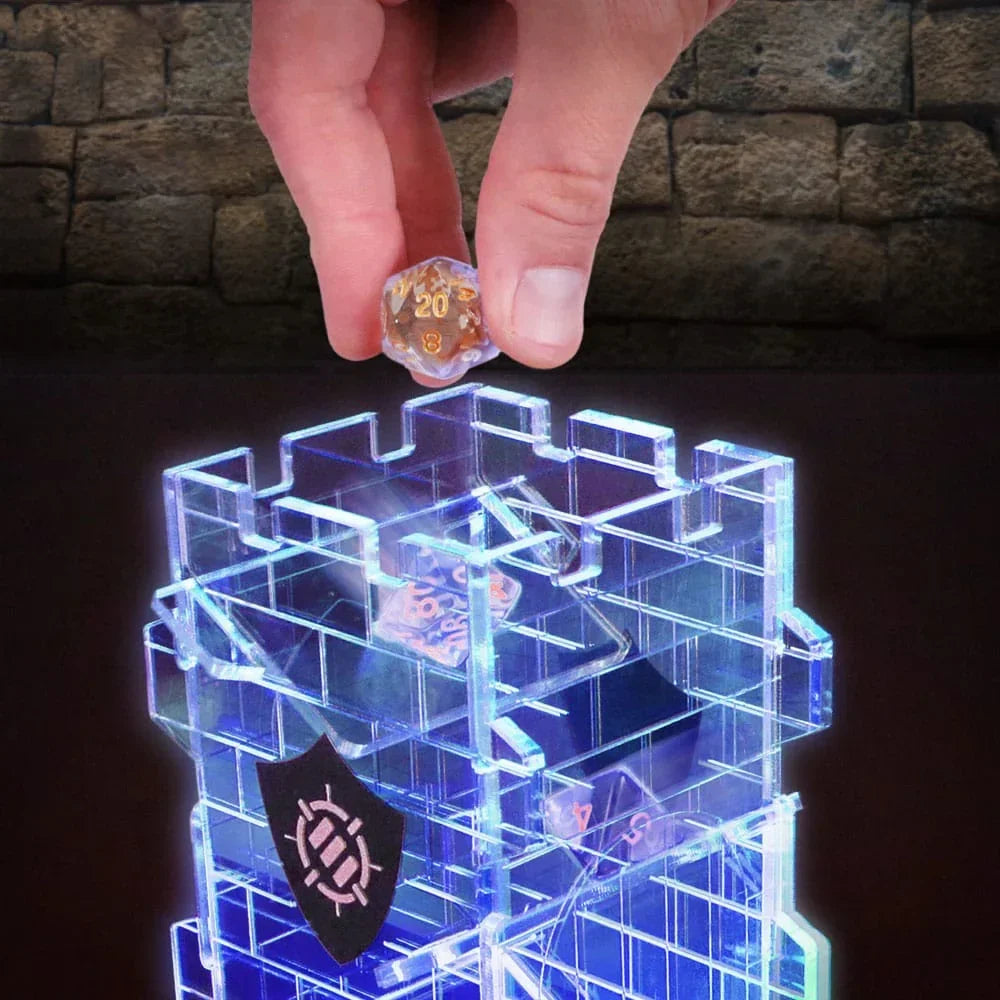 ENHANCE Tabletop Series LED Dice Tower med Tärningsset Klart Enhance