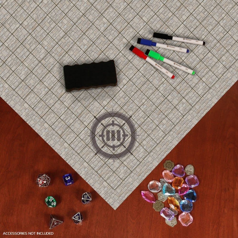 Enhance Tabletop Grid Mat Campaign Kit DnD beige