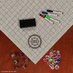 Enhance Tabletop Grid Mat Campaign Kit DnD beige