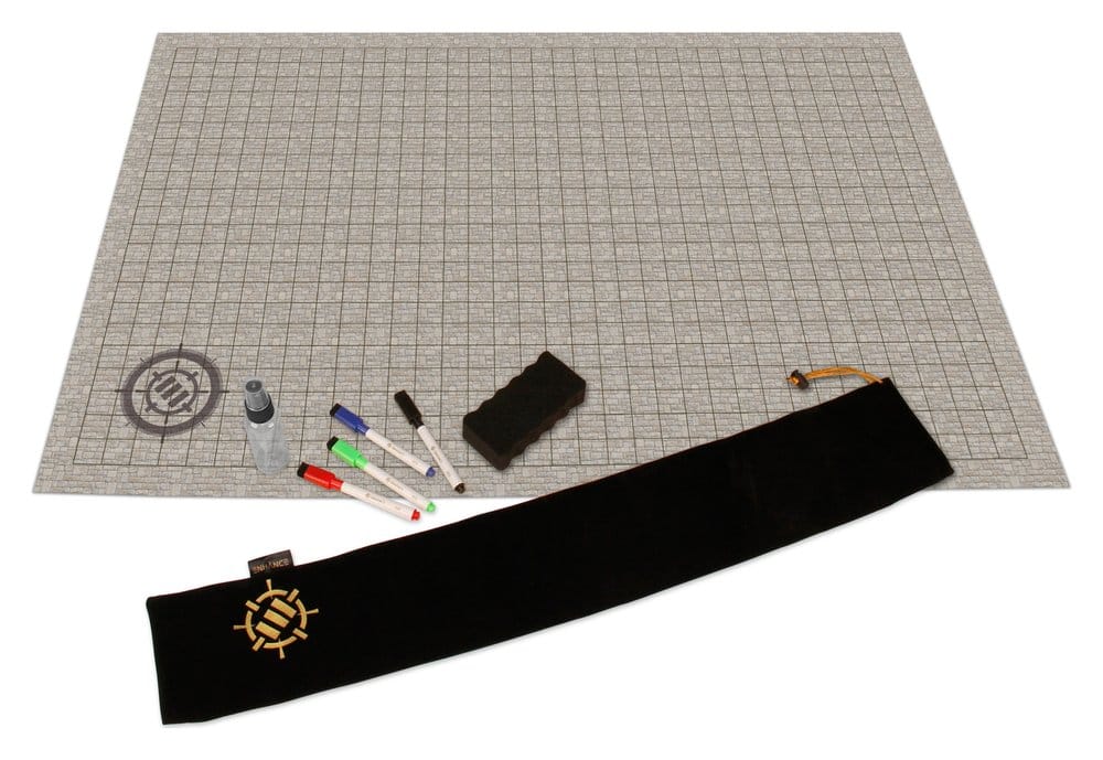 Enhance Tabletop Grid Mat Kampanjkit DnD beige
