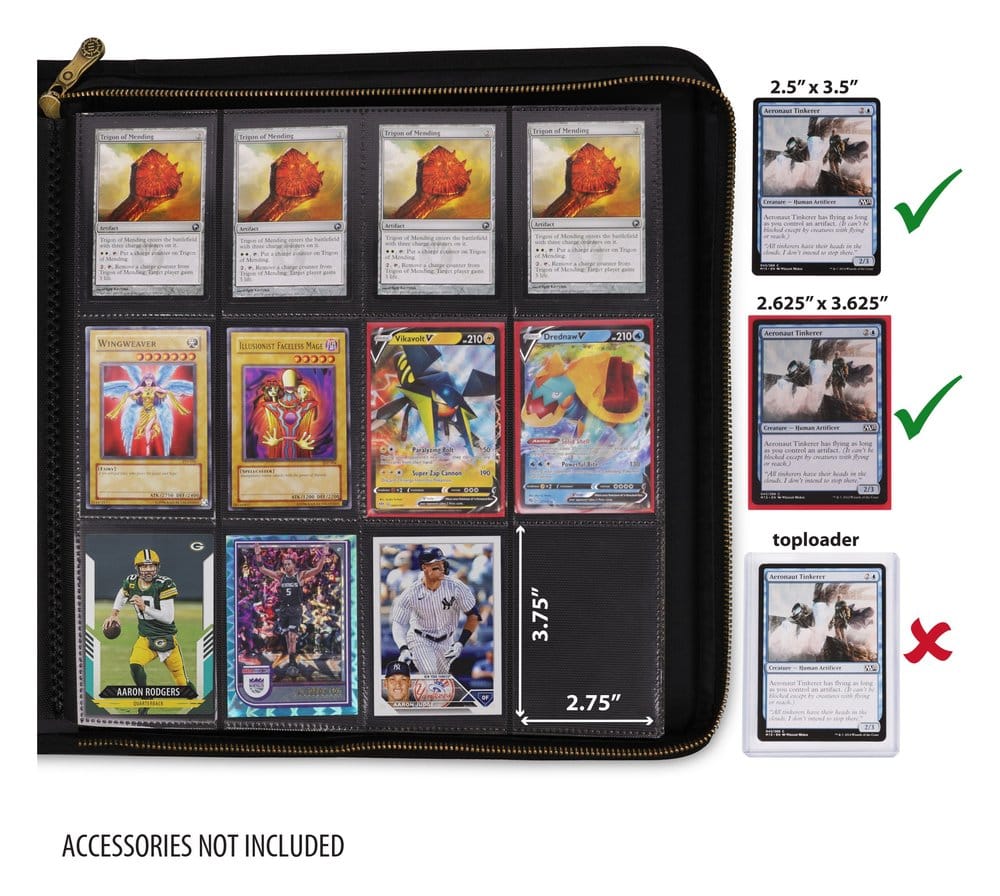 Förbättra TCG Series Spelkortalbum Svart (624 kort)