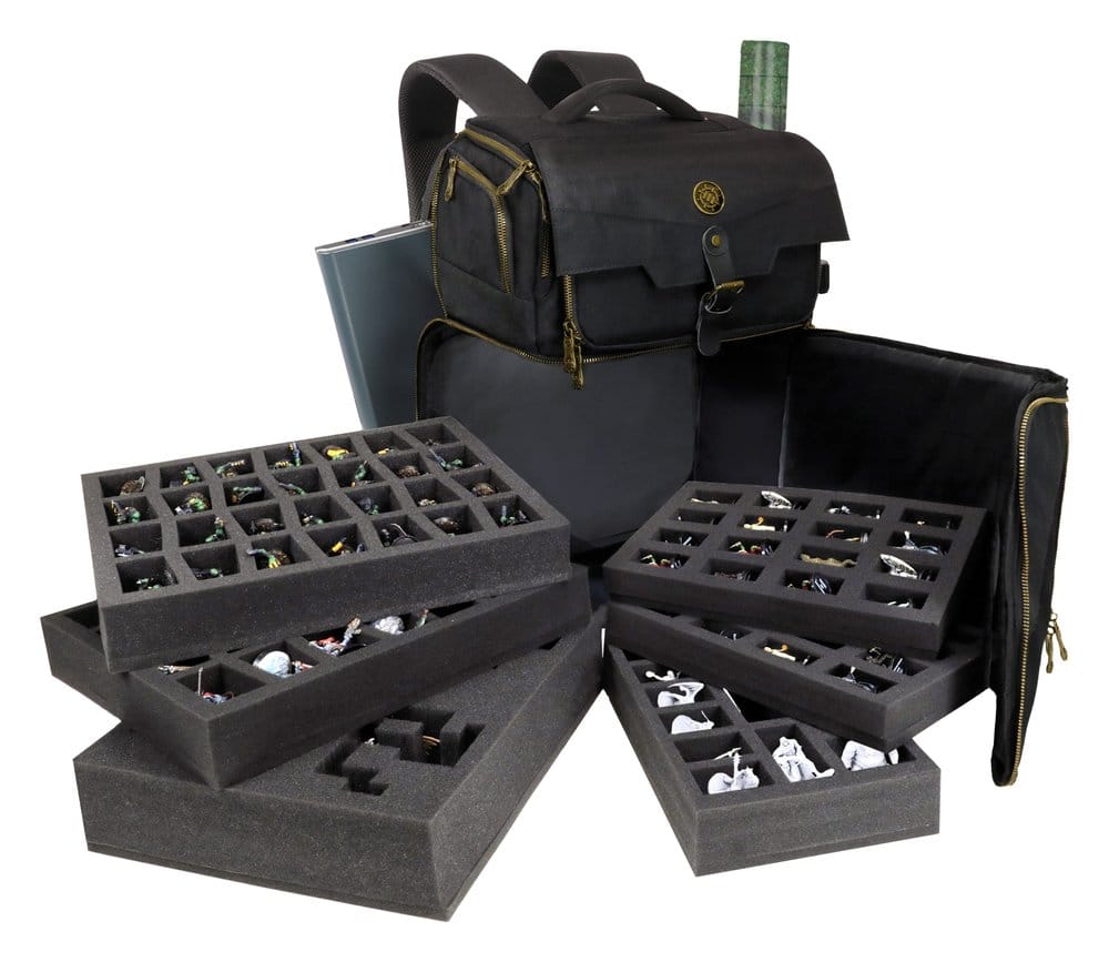 Enhance Miniature Painting Storage Ryggsäck Svart