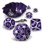 Enhance Tabletop Series Metal RPG Dice Set Purple (7) Enhance