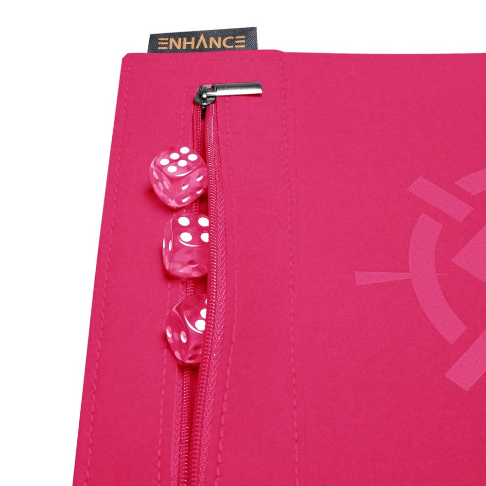 Enhance Tabletop Accessories Roll on a Scroll Dice and Rolling Mat Pink
