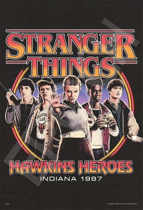 Stranger Things 1000-bitars pussel Hawkins Hjältar