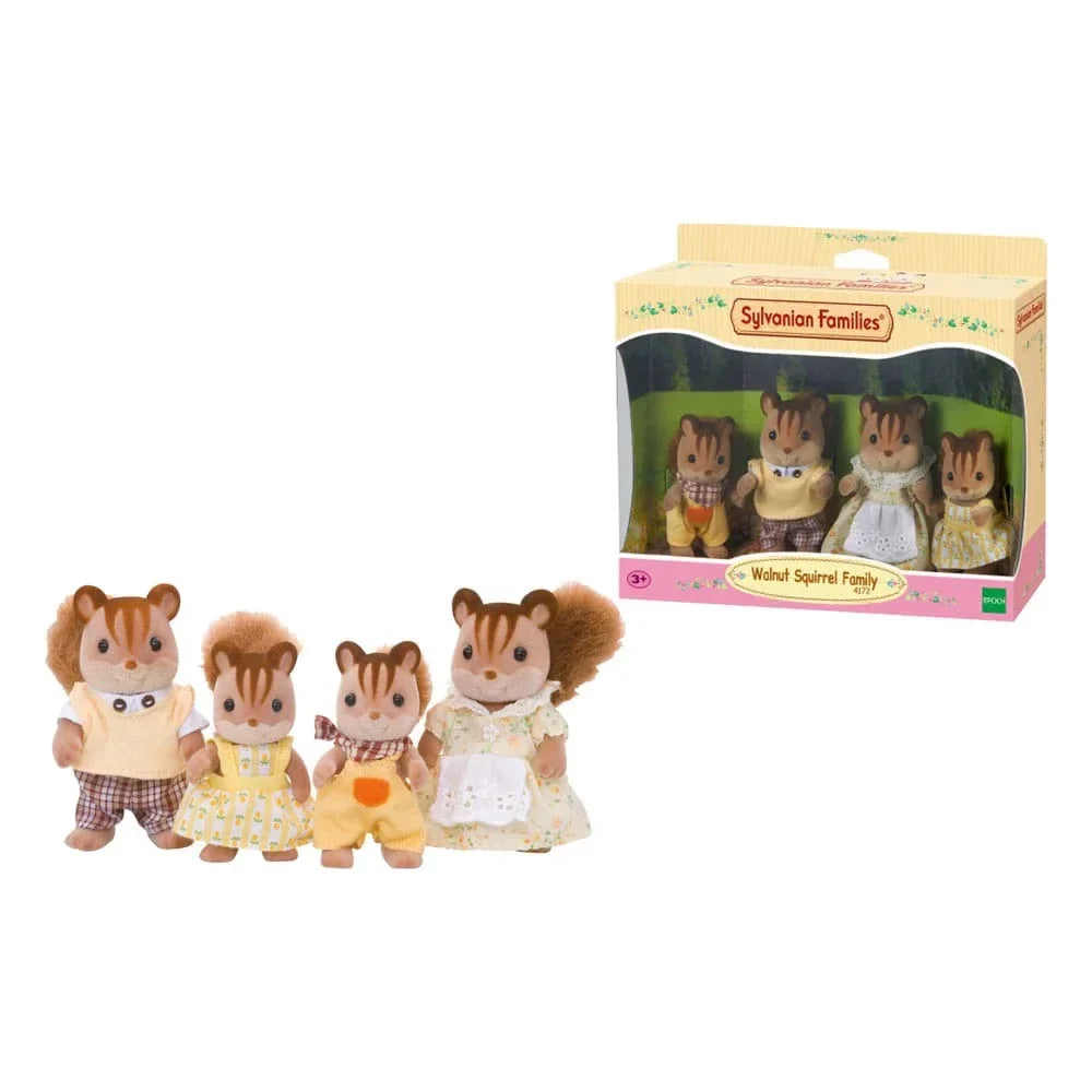 Sylvanian Families: Familj med Valnötssquirrel Figur 7 cm Epoch Toys