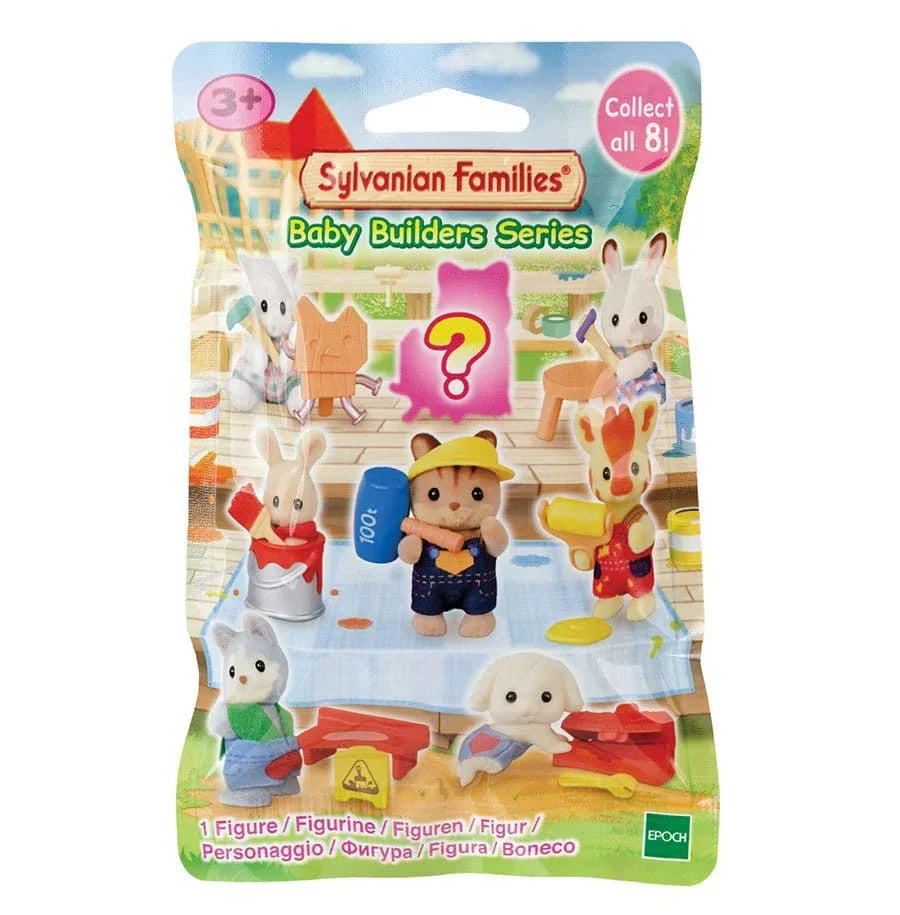 Sylvanian Families: Byggarbetsplatsens Babydjur Överraskningspåse Figur 5 cm Epoch Toys