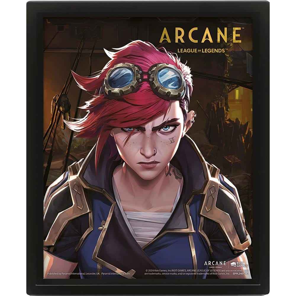 League of Legends Arcane 3D Lentikulär Poster Jinx-VI