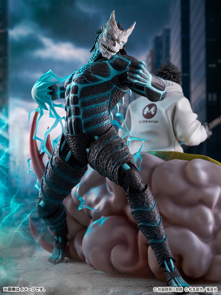 Kaiju No.8 SHIBUYA SCRAMBLE FIGURE PVC Figur 1/7 Kaiju No.8 & Kafka Hibino 29 cm CyberZ