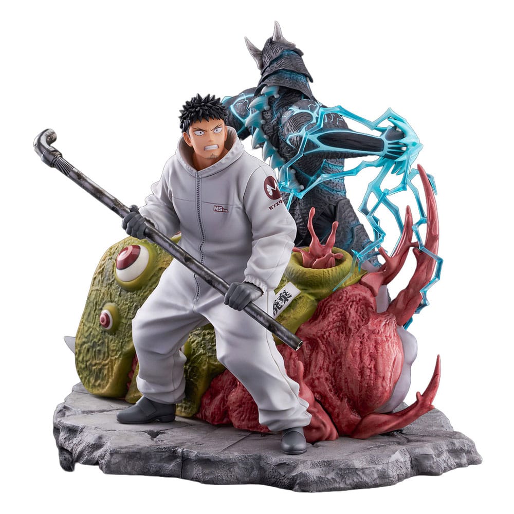 Kaiju No.8 SHIBUYA SCRAMBLE FIGURE PVC Figur 1/7 Kaiju No.8 & Kafka Hibino 29 cm CyberZ