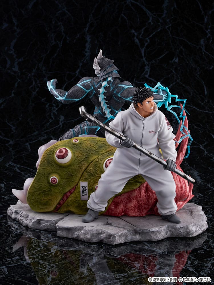Kaiju No.8 SHIBUYA SCRAMBLE FIGURE PVC Figur 1/7 Kaiju No.8 & Kafka Hibino 29 cm CyberZ