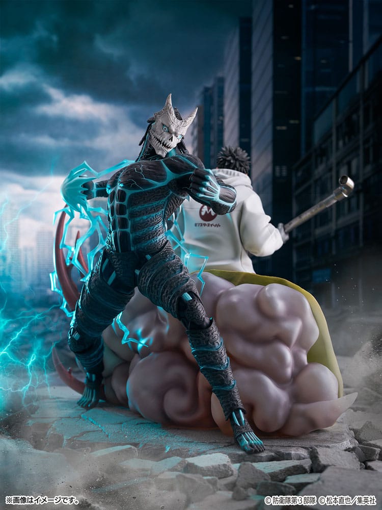 Kaiju No.8 SHIBUYA SCRAMBLE FIGURE PVC Figur 1/7 Kaiju No.8 & Kafka Hibino 29 cm CyberZ