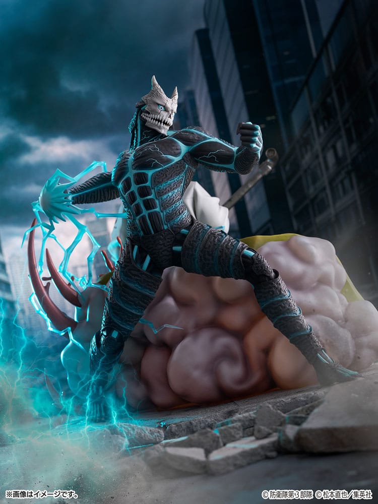 Kaiju No.8 SHIBUYA SCRAMBLE FIGURE PVC Figur 1/7 Kaiju No.8 & Kafka Hibino 29 cm CyberZ