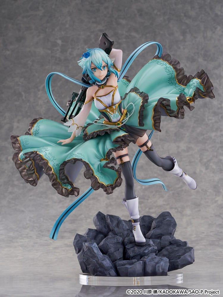 Sword Art Online SHIBUYA SCRAMBLE FIGURE PVC Figur 1/7 Sinon Crystal Dress Ver. 29 cm eStream