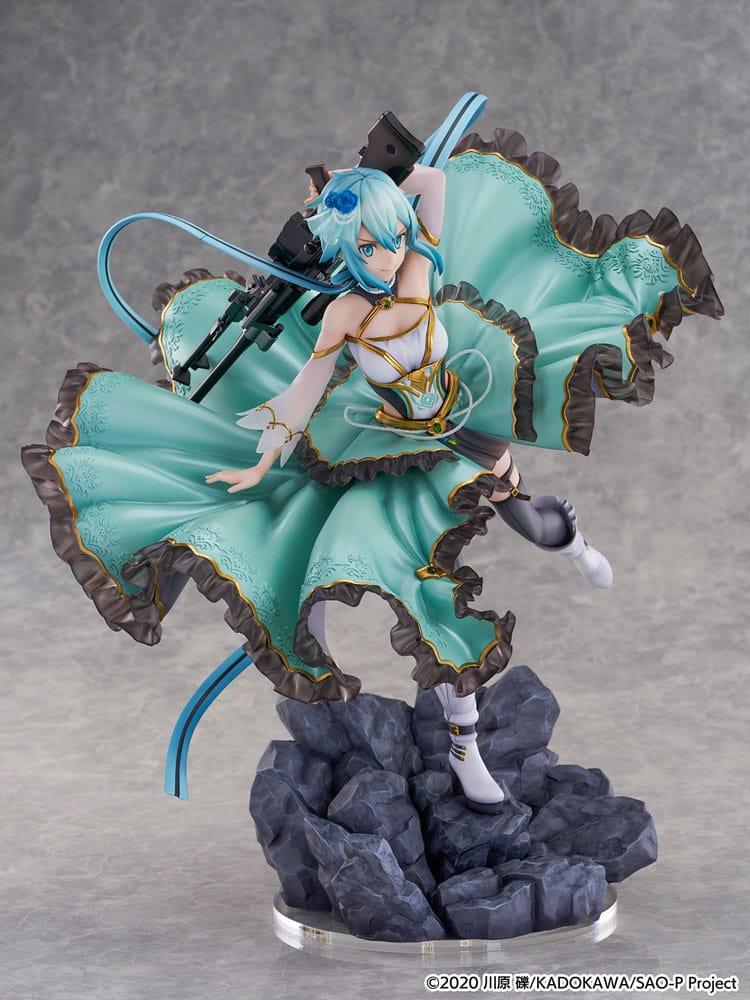 Sword Art Online SHIBUYA SCRAMBLE FIGURE PVC Figur 1/7 Sinon Crystal Dress Ver. 29 cm eStream