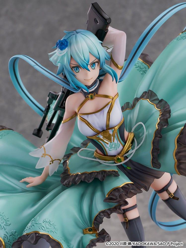 Sword Art Online SHIBUYA SCRAMBLE FIGURE PVC Figur 1/7 Sinon Crystal Dress Ver. 29 cm eStream