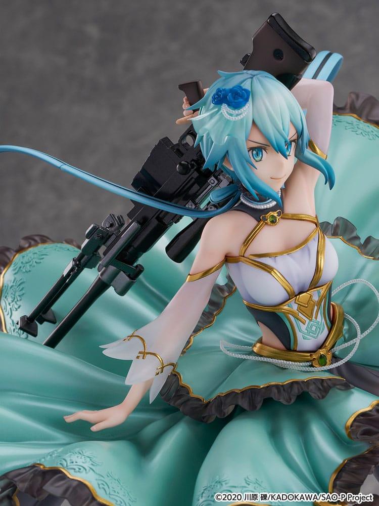 Sword Art Online SHIBUYA SCRAMBLE FIGURE PVC Figur 1/7 Sinon Crystal Dress Ver. 29 cm eStream