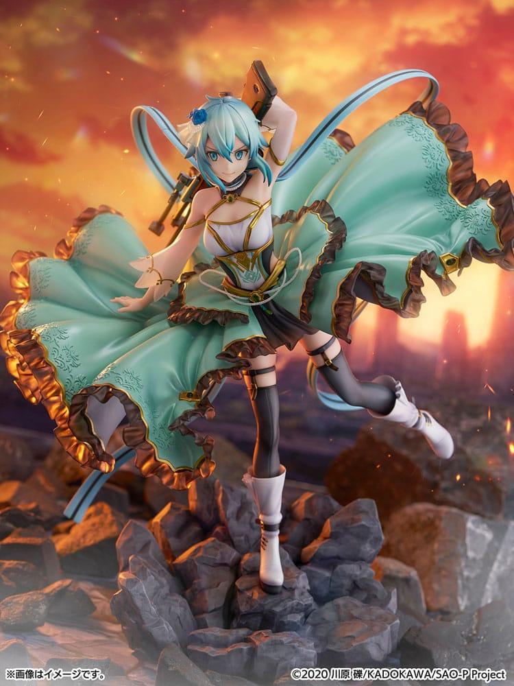 Sword Art Online SHIBUYA SCRAMBLE FIGURE PVC Figur 1/7 Sinon Crystal Dress Ver. 29 cm eStream