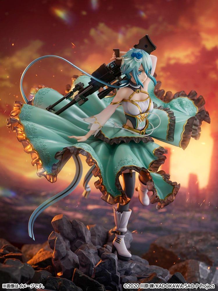 Sword Art Online SHIBUYA SCRAMBLE FIGURE PVC Figur 1/7 Sinon Crystal Dress Ver. 29 cm eStream